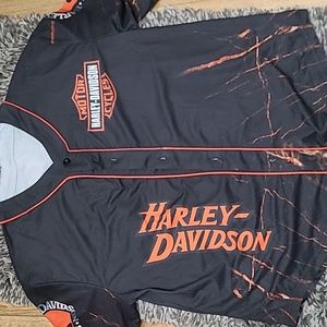 Harley Davidson button up shirt